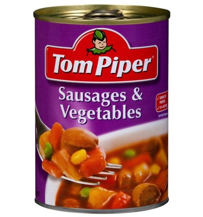 Tom Piper Salchichas Y Verduras 400g