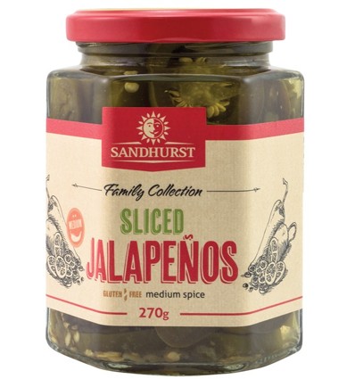 Sandhurst affettato Jalapenos 270g