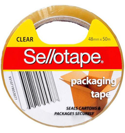 Sellotape Clear Packaging Tape 48mm X 5m 1ea x 5