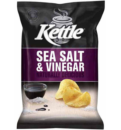 Kettle Chips Sea Salt and Vinegar 45g x 18