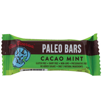 Caco bleu dinosaures Paleo Bar menthe 45 g x 12