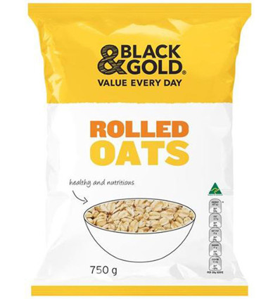 Black & Gold Rolled Oats 750gm x 1