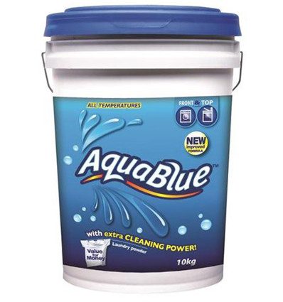 Aquablue Lavanderia detersivo in Polvere Secchio da 10 kg