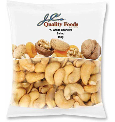 JC gesalzene Cashew-Kerne 150 g x 12