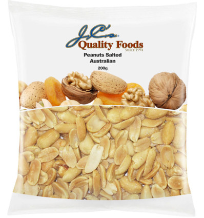 Jc's Salted Peanuts Australian 200g x 12