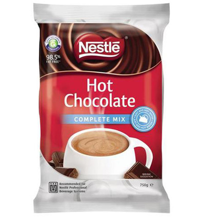 Nestle Complete Mix Hot Chocolate Soft Pack 750gm x 1