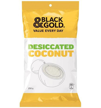 Black & Gold Desiccated Coconut 250g x 1