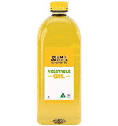 Zwarte en gouden Australische plantaardige olie 2l