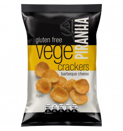 Piranha Vege Cracker Barbecue E Formaggio 25g x 40