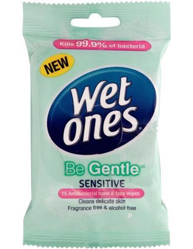 Wet Ones Soyez Doux Travel Pack Lingettes Paquet de 15