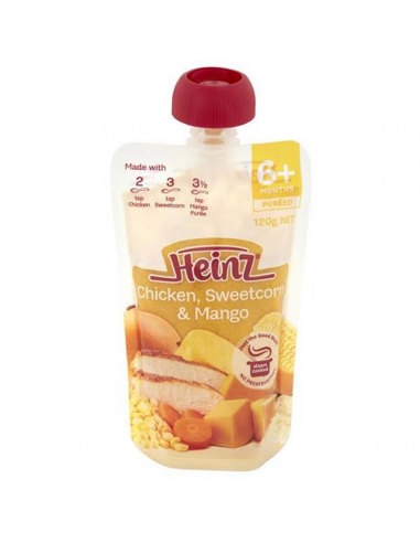 Heinz Kip Maïs en Mango 6m 120gm x 6