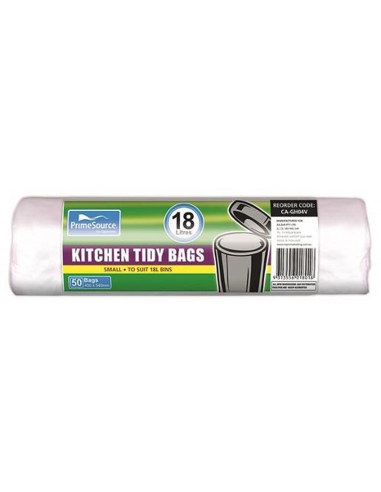Cast Away Kitchen Tidy Bags Roll Small 50 Pack 18リットル450 x 540 mm x 20