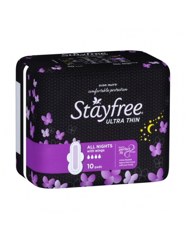 Stayfree Ultra Thin Toda la noche 10's