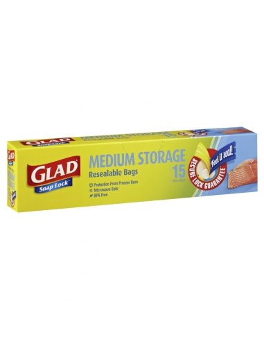 Glad Snaplock Bags Lunch 15's x 1