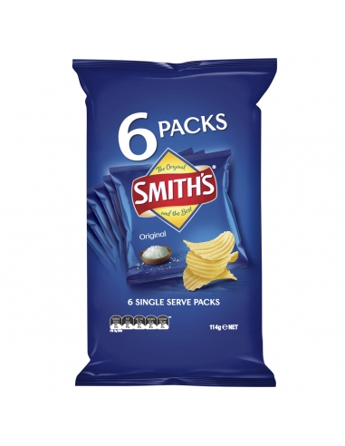 Smiths Crinkle Original 6-pack 114 g