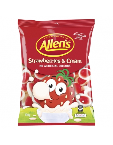 Allens Aardbeiencrème 190 g x 12