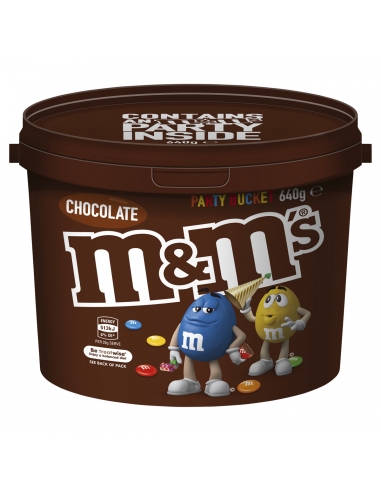 Seau à lait M & M's 640g x 6