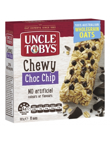 Onkel Tobys Chewy Choc Chip 185g