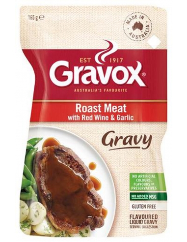 Gravox Braten Fleisch Rotwein und Knoblauch Flüssige Soße 165g