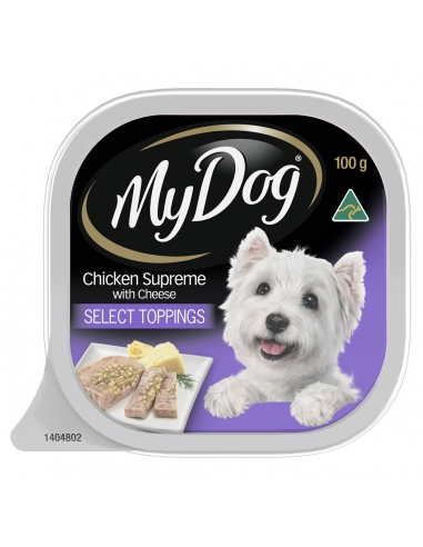 Cibo per cani My Dog Chicken Supreme e Cheese 100gm x 12