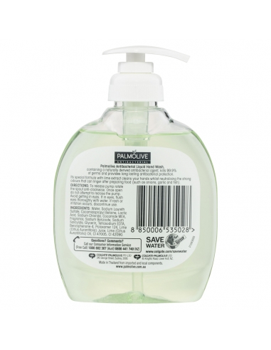 Palmolive Anti-bacterial Lime Liquid Soap Pump 250ml x 1