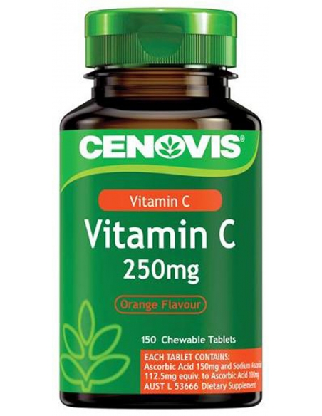 Cenovis Vitamin C Dietary Supplements 250mg 150 Pack x 3