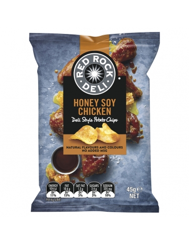 Red Rock Chips Honey Soy Chicken 45g x 18