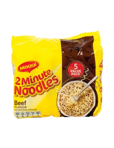 Maggi Noodle 2 min Beef 5 paquets