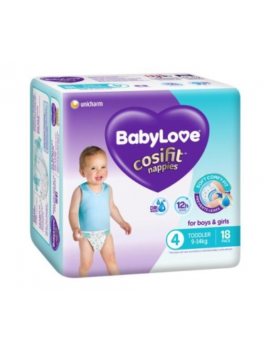 Pannolini per bambino Babylove Cosifit Convenience Confezione da 18 x 4