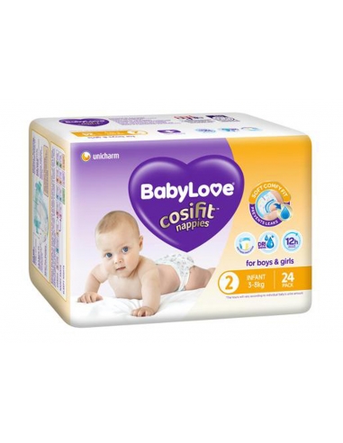 Pannolini Babylove Cosifit Convenience Infant Confezione da 24 x 4