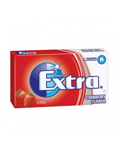 Wrigley Extra Embalaje doble de fresas x 24