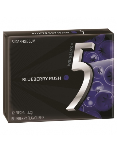 Wrigley 5gum Blueberry 12 pezzi 32g x 10