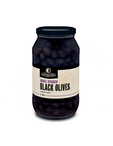 Sandhurst Whole Spanish Black Olives 1.9kg x 1