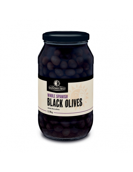 Sandhurst Whole Spanish Black Olives 1.9kg