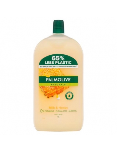 Palmolive Naturals Voedende melk en honing handwas 1l x 3