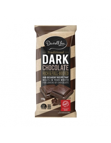 Darrell Lea Bloque de Chocolate Oscuro 170g x 17