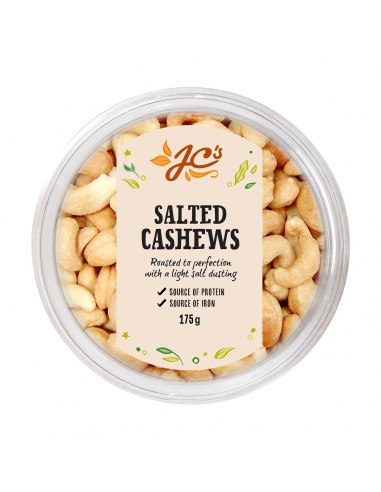 Jc's Salted Cashews 175g x 12