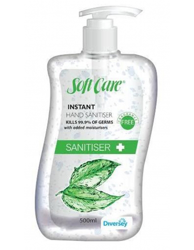 Désinfectant pour les mains sans parfum Soft Care 500 ml