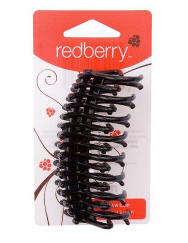 Redberry Medium Black Claw Clip x 6