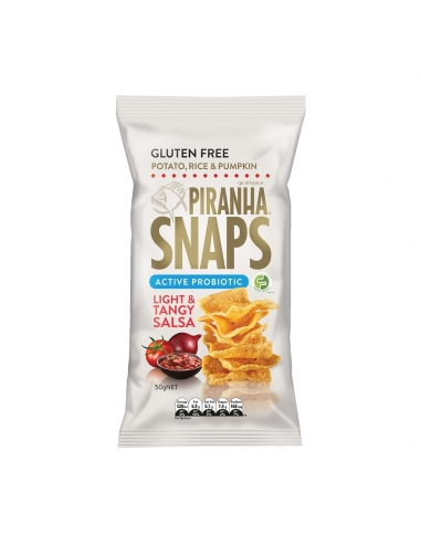 Piranha Snaps Active Probiotic Light et Salsa acidulée 50g x 12