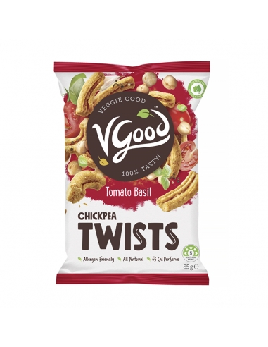 Vgood Chickpea Twists Tomato Basil 85g x 7