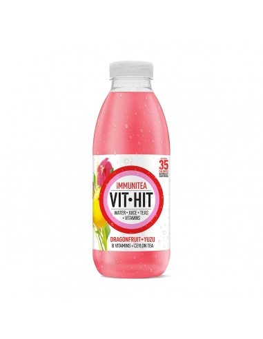 Vit Hit Immunitea Drachenfrucht Yuzu 500ml x 12