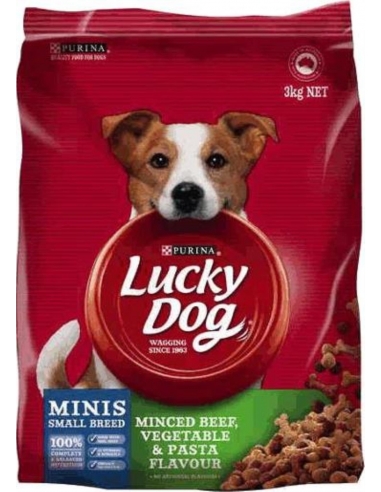 Lucky Dog Minis Beef Hortalizas y pasta 3kg