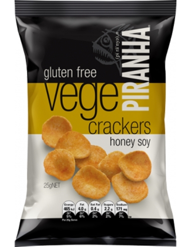 Piranha Vege Cracker Honey Soja 25g x 40