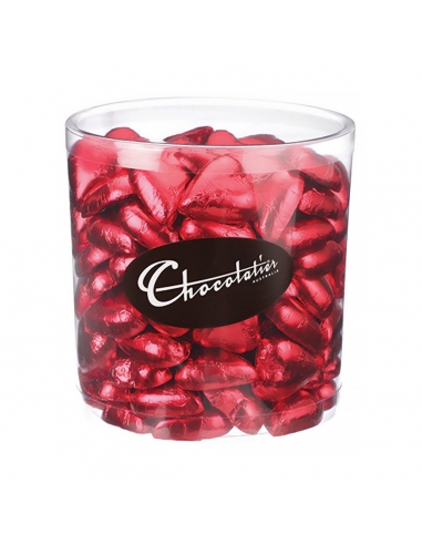 Baignoires de coeur rouges Chocolatier 1kg