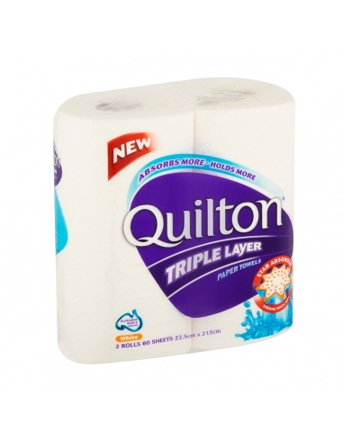 Quilton papieren handdoek wit 2 pak