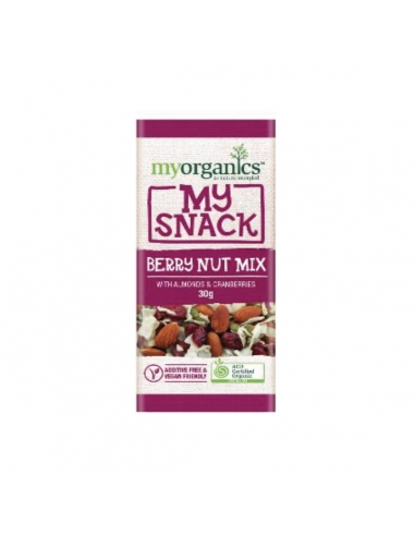 My Organics My Snacks Berry Nut Mix Avec Amandes & Cranberry 30g x 20