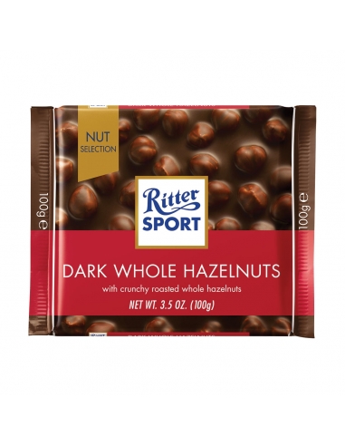 Ritter Sport dunkel ganzen Haselnuss 100g x 10