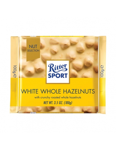 Ritter Sport Blanc Noisette entier 100g x 10