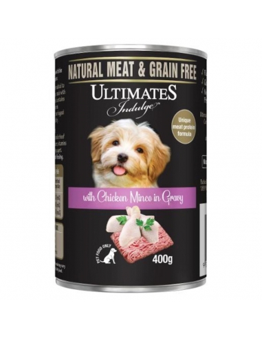 Ultimates Poulet Mince à Gravy Dog Nourriture 400gm x 12